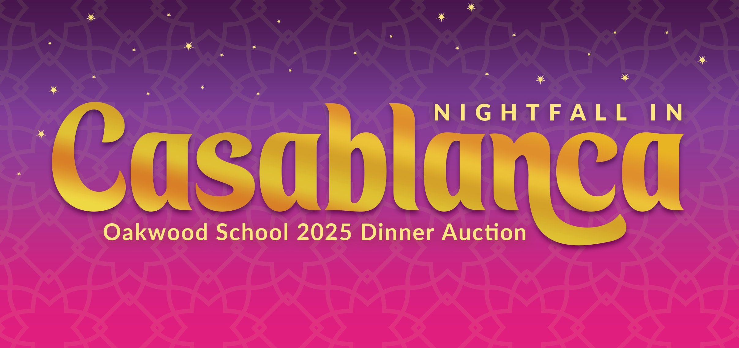 Nightfall in Casablanca - 2025 Oakwood Auction logo